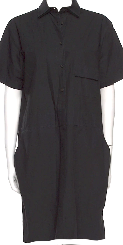 Tomas Maier (OLD BOTTEGA) Black Cotton Knee-Length Dress