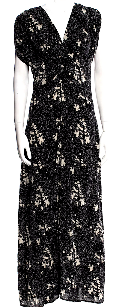 Tomas Maier (Old Bottega) Italy. Midnite Blue Silk Long Dress