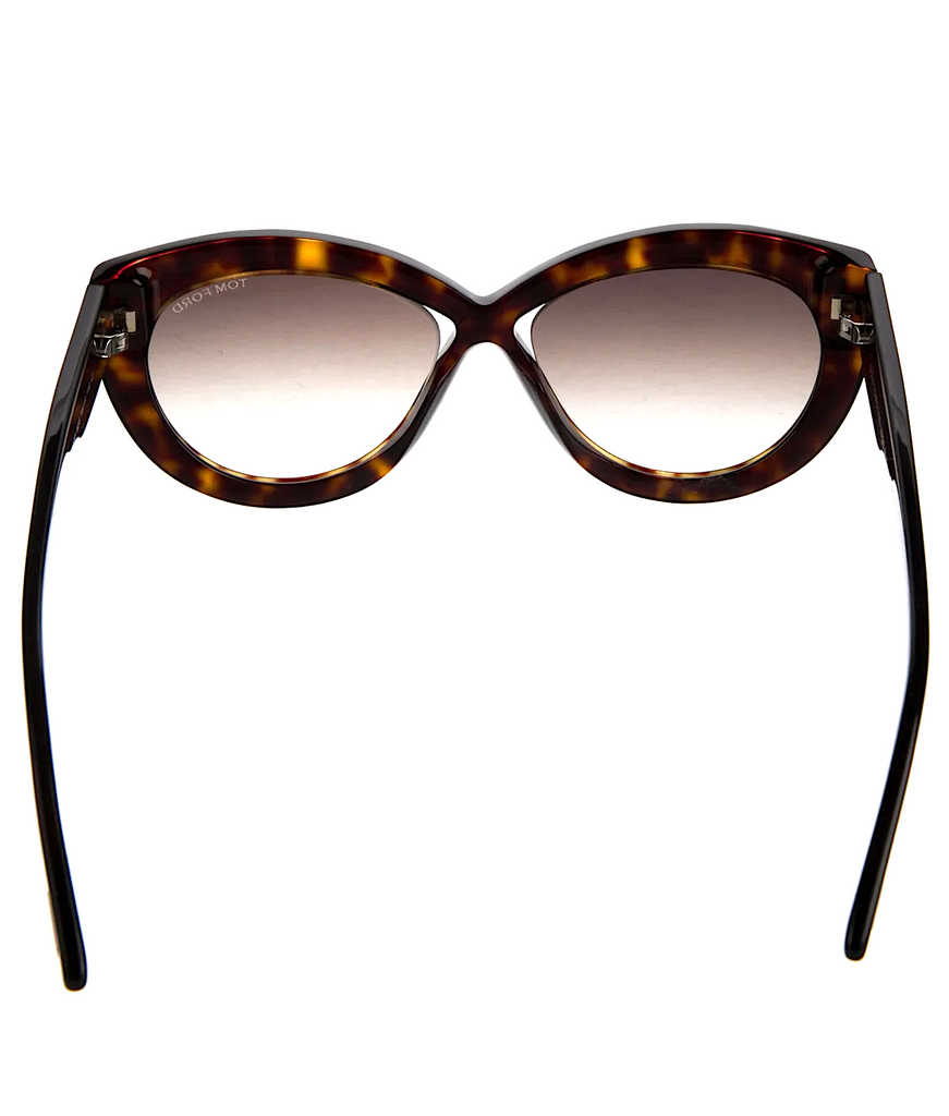 Tom Ford NY. Oversize Tortoiseshell Frames Gradient Sunglasses