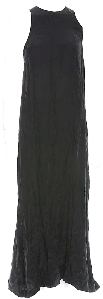 Totokaelo Black Silk Long Maxi Dress