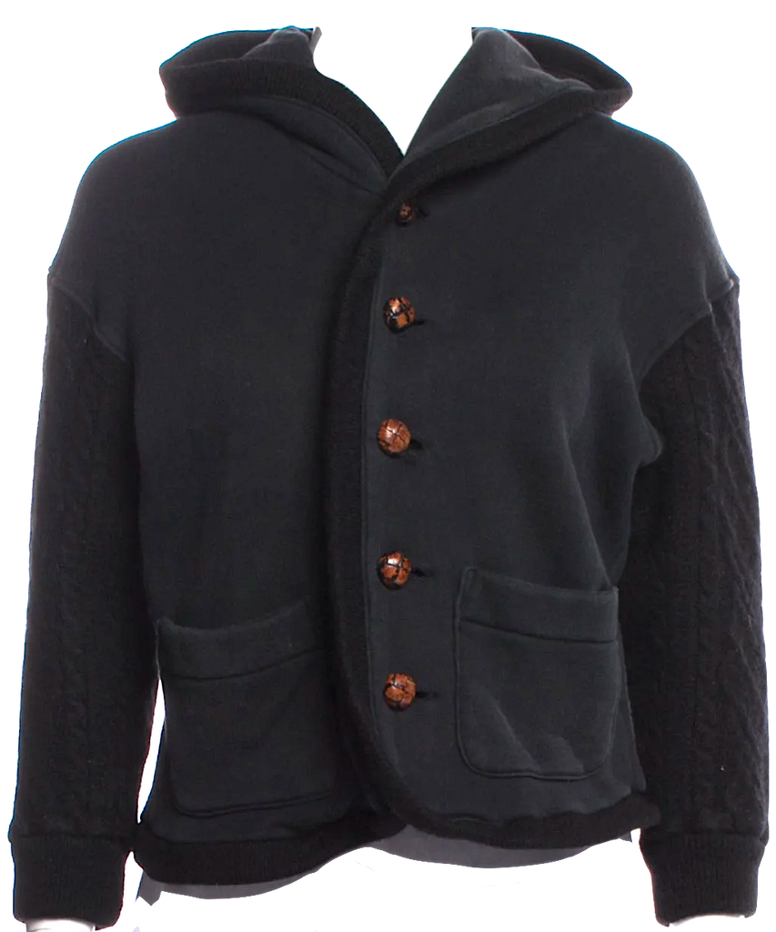 45rpm JAPAN. Black Cotton Jacket w/Hood