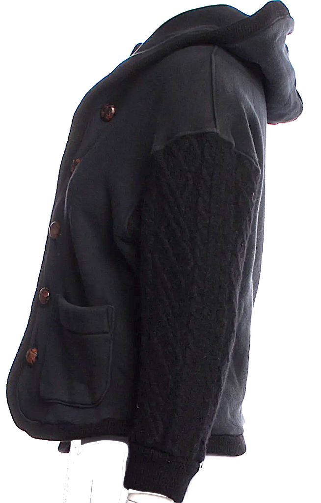 45rpm JAPAN. Black Cotton Jacket w/Hood