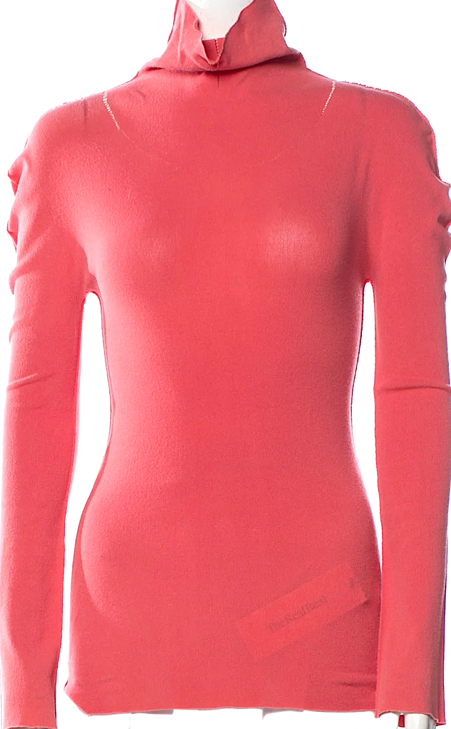 A-Poc By Issey Miyake Japan. Vintage Pinks Turtleneck Long Sleeve Top