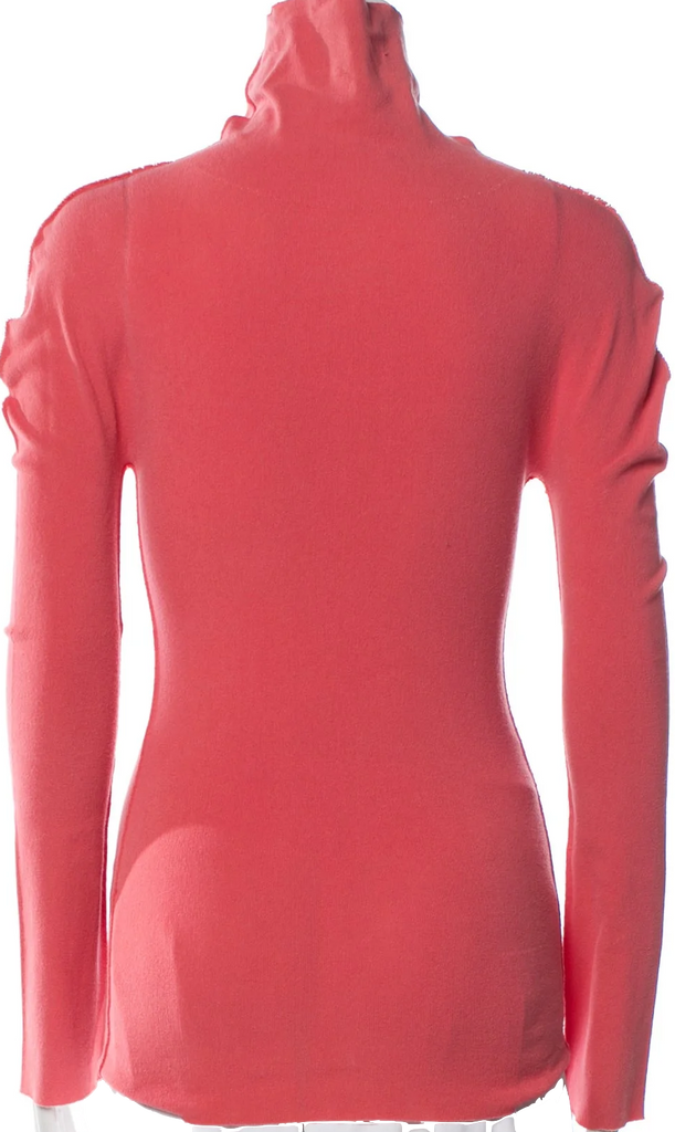 A-Poc By Issey Miyake Japan. Vintage Pinks Turtleneck Long Sleeve Top