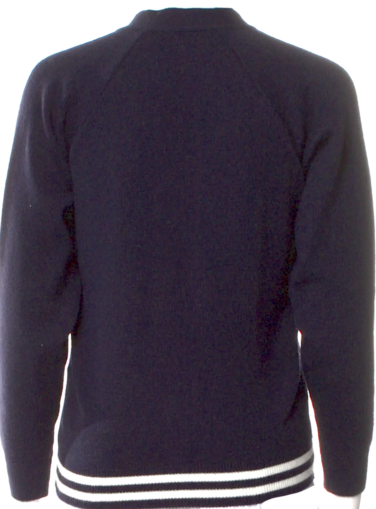 Comme des Garçons Japan. GIRL. Black Button Up Front Bomber Style Cardigan Top