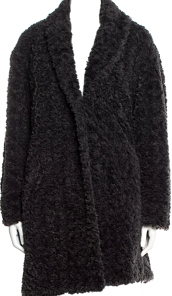Étoile Isabel Marant Paris.Dark Grey Faux Fur Coat