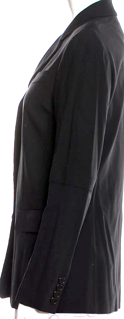 Helmut Lang NY. Vintage Black Wool Blend Late 1990's - Early 2000's Blazer