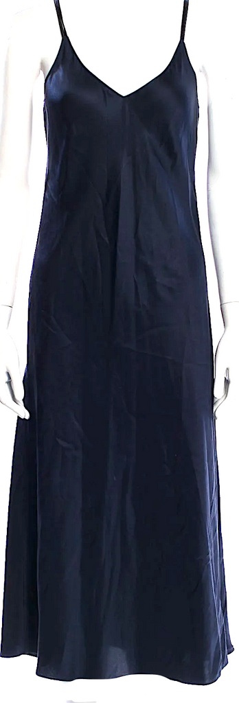 Helmut Lang NY. MIdnite Navy Silk Long Dress