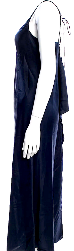 Helmut Lang NY. MIdnite Navy Silk Long Dress