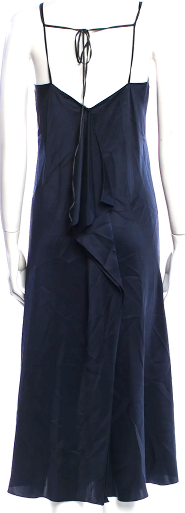 Helmut Lang NY. MIdnite Navy Silk Long Dress