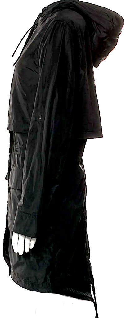 Mackage Black Nylon/Poly Utility Jacket / Trench Style w/Hood