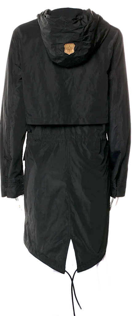 Mackage Black Nylon/Poly Utility Jacket / Trench Style w/Hood