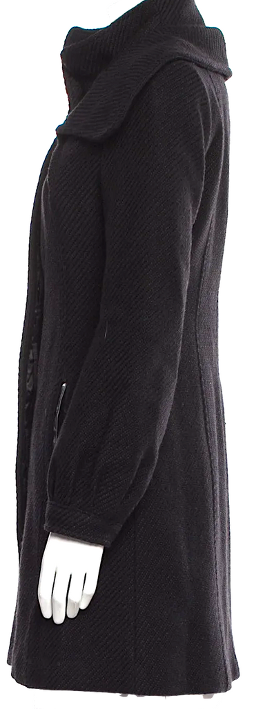 Mackage Quebec. Black Wool Faux Fur Coat