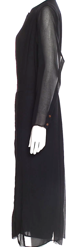 Henrik Vibskov Denmark. Black Crew Neck Long Dress