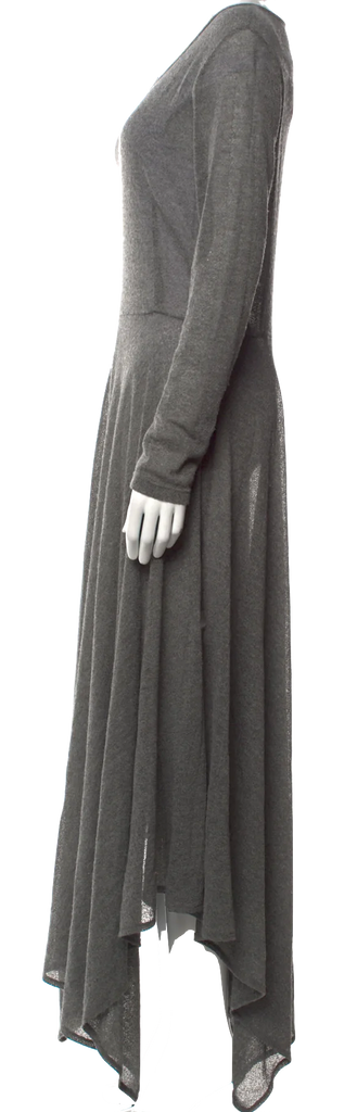 Ivan Grundahl Copenhagen. Grey Viscose/Wool/Poly Blend Long Sleeve Dress