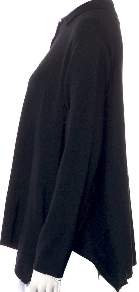 Ivan Grundahl Copenhagen. Black Merino Wool Crew Neck Sweater