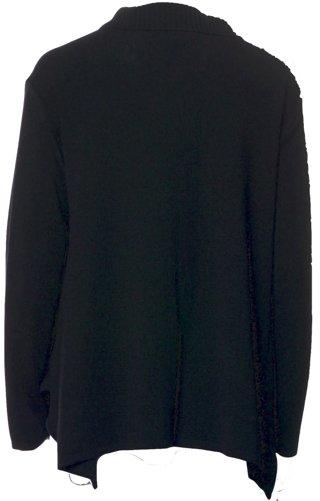 Ivan Grundahl Copenhagen. Black Merino Wool Crew Neck Sweater