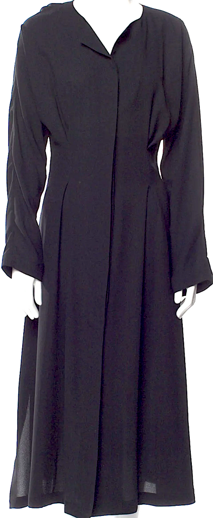 Ivan Grundahl Copenhagen. Black PolyTech Blend Midi Length Dress