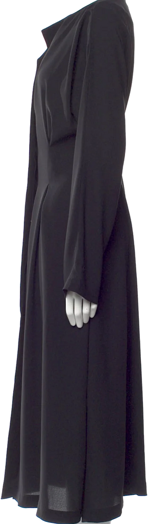 Ivan Grundahl Copenhagen. Black PolyTech Blend Midi Length Dress