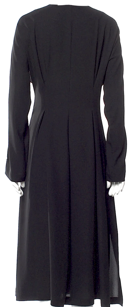 Ivan Grundahl Copenhagen. Black PolyTech Blend Midi Length Dress