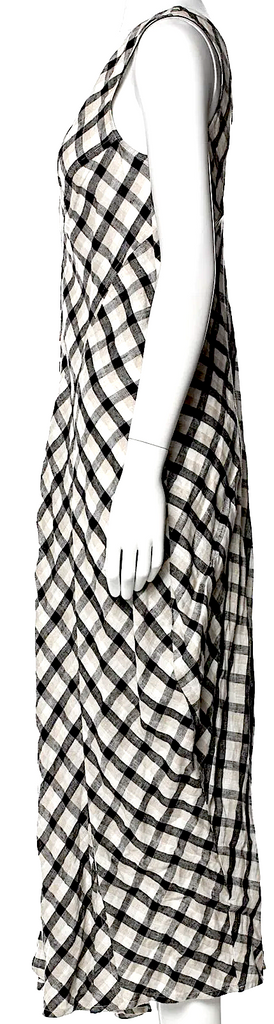 Ivan Grundahl Copenhagen. Plaid Linen Long Dress