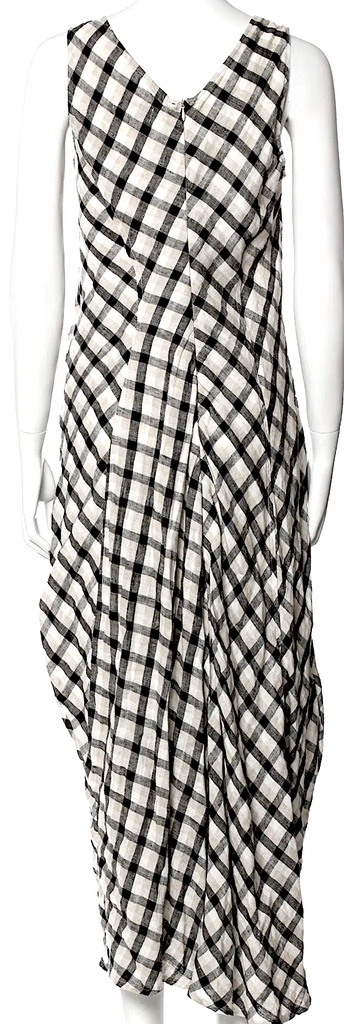 Ivan Grundahl Copenhagen. Plaid Linen Long Dress