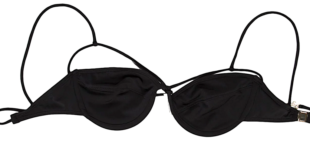 JACQUEMUS Paris. Black Swimwear Bikini Top