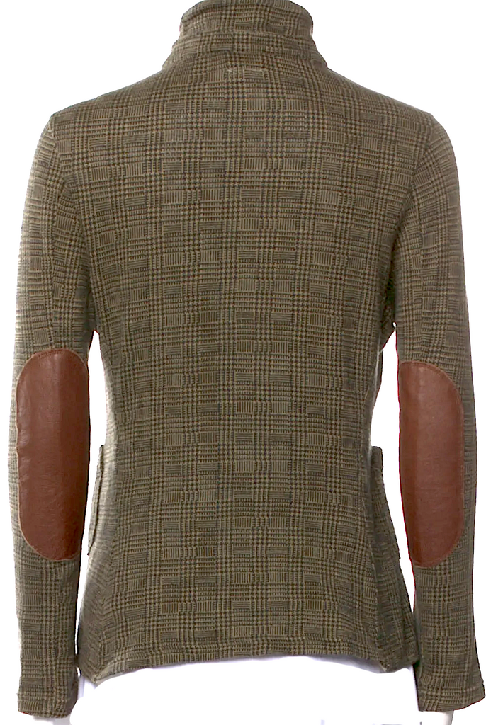 Kapital JAPAN. Forest Green Wool Plaid Print Blazer