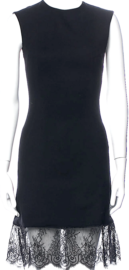 ALEXANDER MCQUEEN UK. McQ. Black Crew Neck Mini Dress