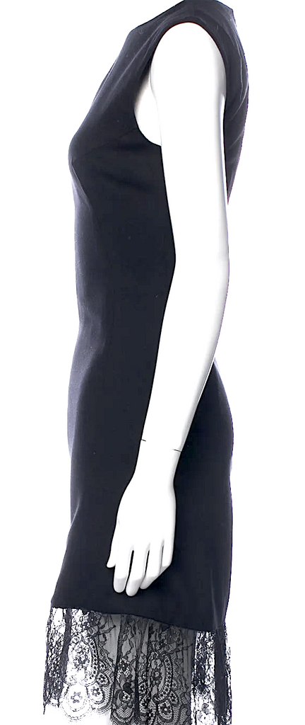 ALEXANDER MCQUEEN UK. McQ. Black Crew Neck Mini Dress