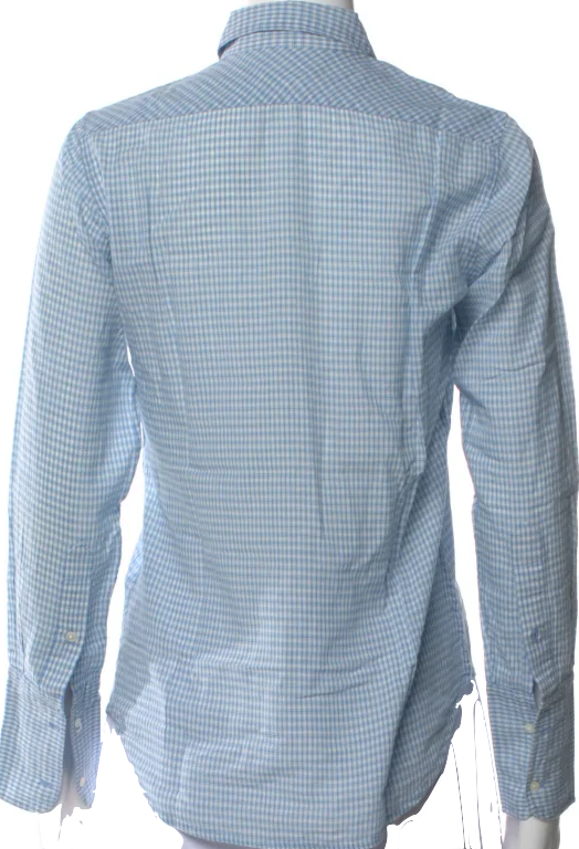 Nili Lotan NY. Plaid Print Long Sleeve Button-Up Top