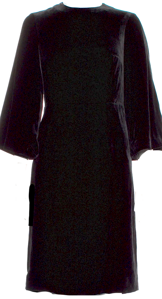 noir kei ninomiya COMME DES GARCONS JAPAN. 2017 COLLECTION. Black Midi Length Dress