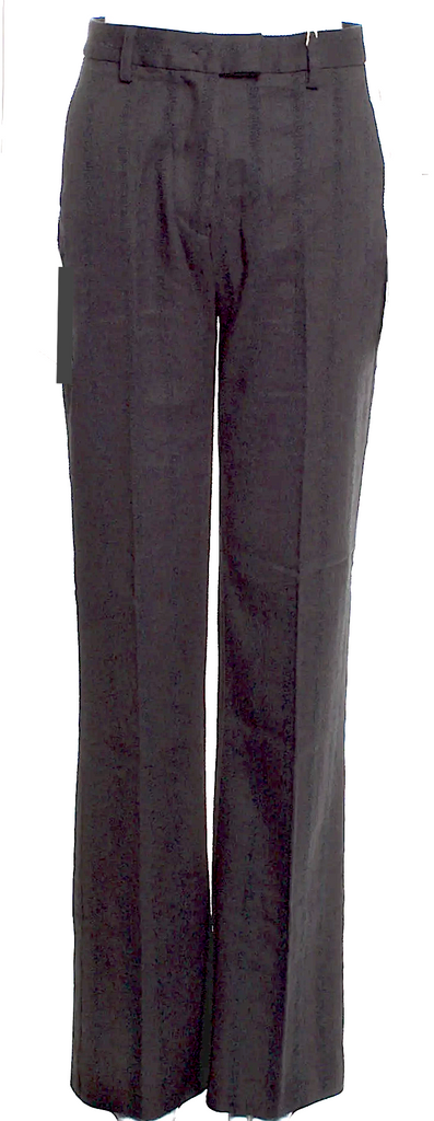 Nostrasantissima Italy. Black Cotton/Linen/Viscose Blend Wide Leg Pants