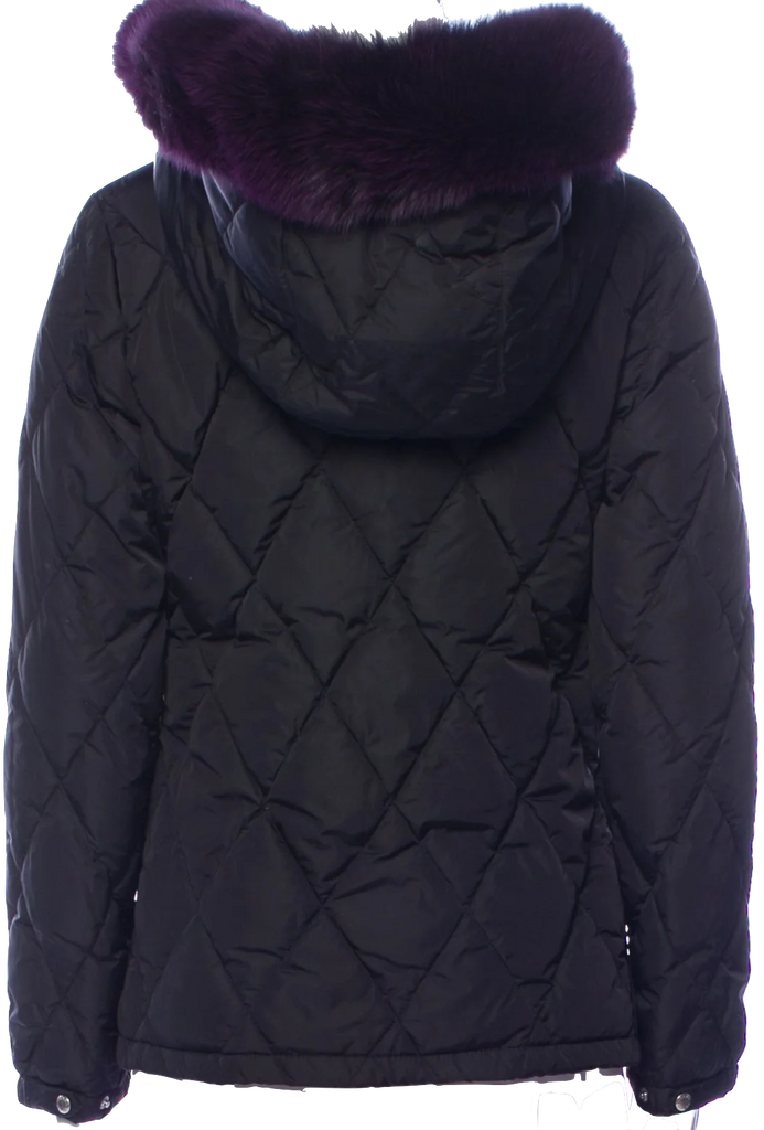 PRADA SPORT ITALY. Black Tessuto Nylon Down Filled Winter Jacket From the 2008 Collection