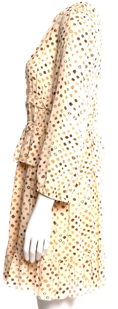 Ulla Johnson Polka Dot Print Silk Mini Dress