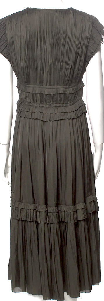 Ulla Johnson Plunge Neckline Midi Length Dress