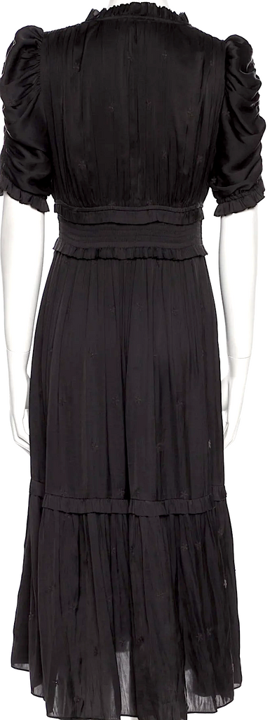 Ulla Johnson Black V-Neck Long Dress