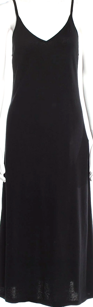 Ulla Johnson NY. Black Cotton Slip Long Dress