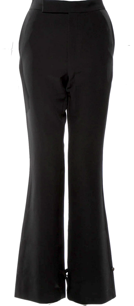 Viden (Totokaelo) Black Poly-Tech Wide Leg Flare Pants