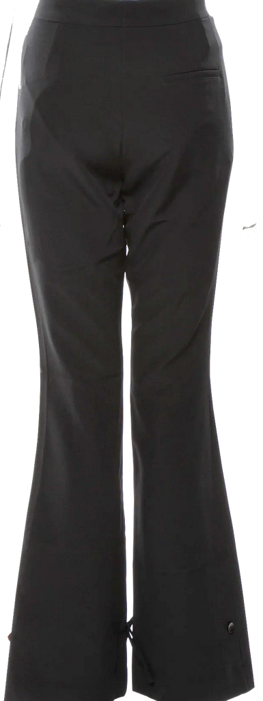 Viden (Totokaelo) Black Poly-Tech Wide Leg Flare Pants