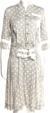 COMME des GARCONS COMME des GARCONS Japan. Navy Cotton Sleeveless Dress