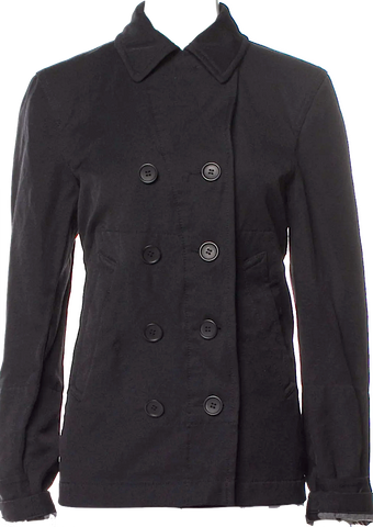 Comme des Garçons Japan. BLACK. NEW W/TAGS Grey Wool Tweed Pattern Evening Jacket