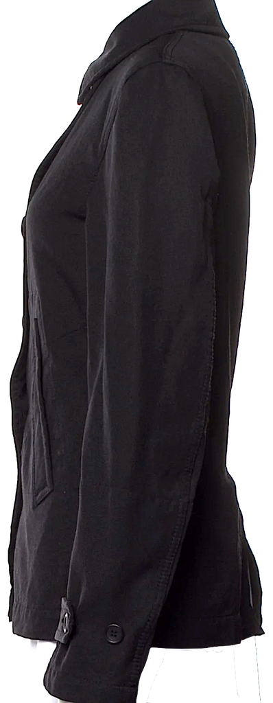 Comme des Garçons BLACK JAPAN. Black Double Breasted Peacoat Jacket