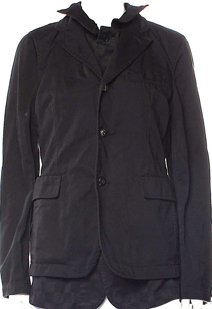 Comme des Garçons JAPAN. BLACK. Black Poly/Cotton Utility Jacket