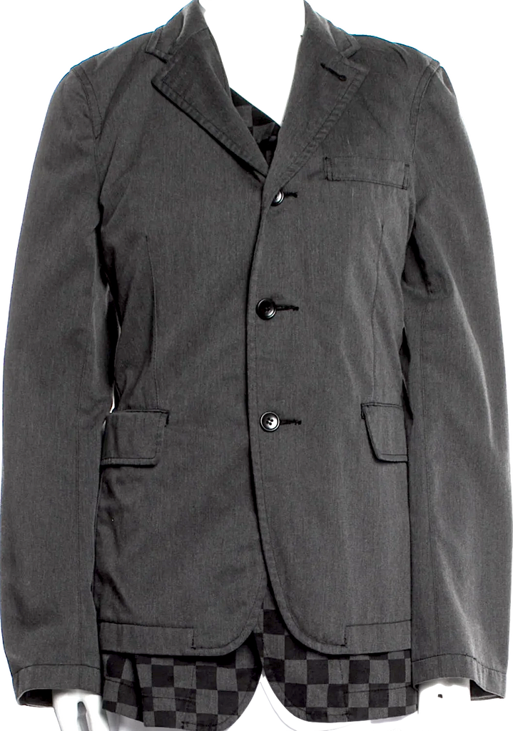 BLACK Comme des Garçons JAPAN. Grey Cotton/Poly Blazer