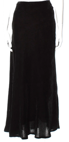 HIROKO KOSHINO Japan.  Black Drape Mesh Skirt
