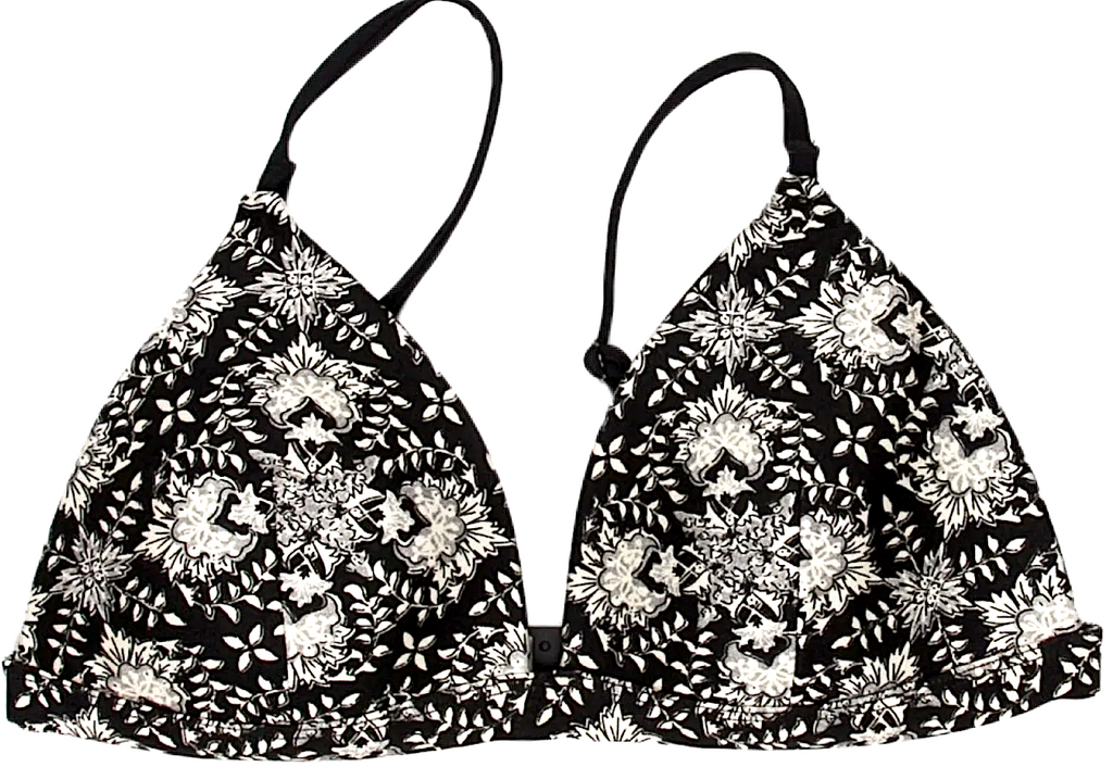 ZIMMERMANN. NEW. NWOT. Black Nylon/Elastane Printed Top