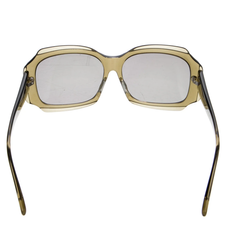 Yohji Yamamoto Japan. Oversized Handpoured Acetate Tinted Sunglasses