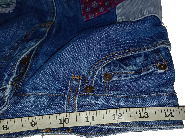 HYSTERIC GLAMOUR JAPAN. "KINKY" Patchwork Denim Skirt