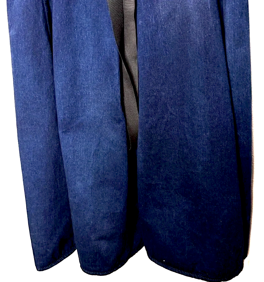 Lanvin PARIS. Acne Blue Denim Fit Flare Dress Belt